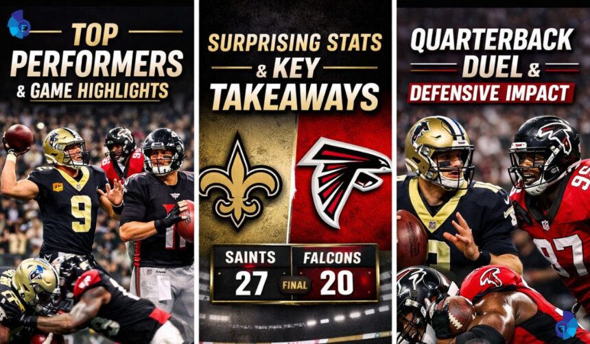 New Orleans Saints vs Atlanta Falcons Player Stats