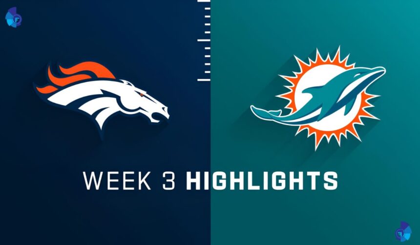 Miami Dolphins vs Denver Broncos Match Player Stats